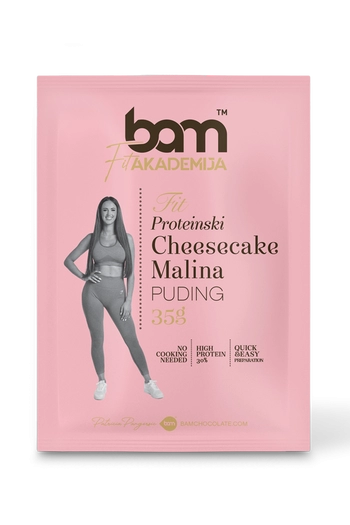 Proteinski puding Cheesecake malina, sa zaslađivačem