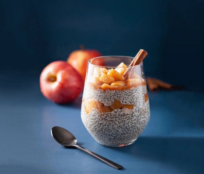 fit chia puding s okusom pite od jabuka